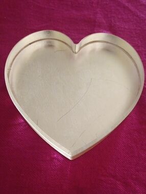 Heart-Shaped Gold Paper Weight